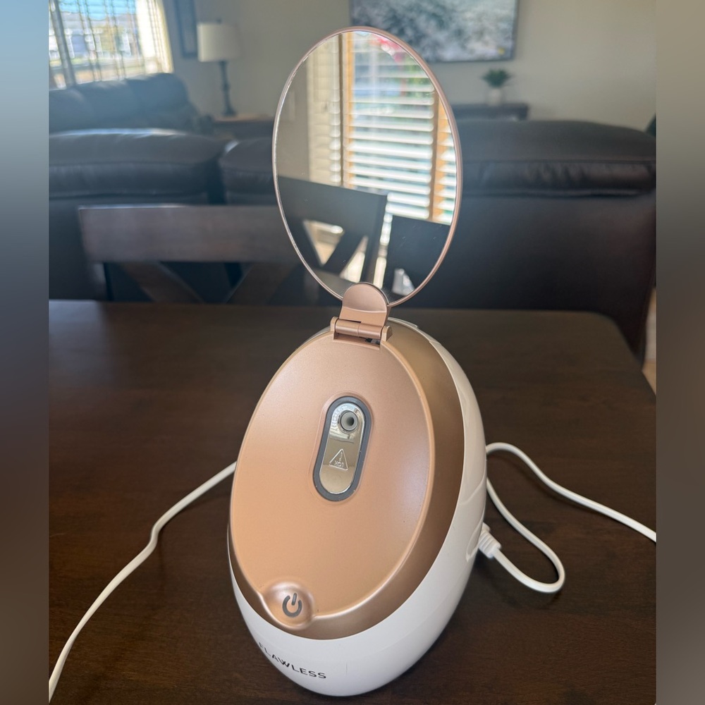 Rose Gold Facial Steamer with Mirror